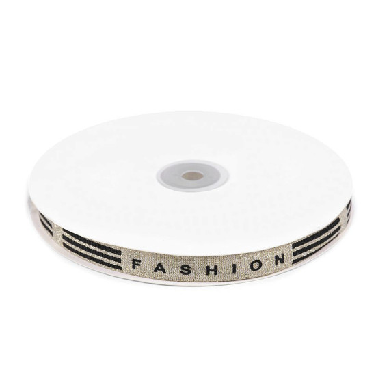 Taśma lampas / odzieżowa z lureksem szerokość 15 mm fashion - Srebrny (1 Metr) Taśma lampas / odzieżowa z lureksem szerokość 15 mm fashion - Srebrny (1 Metr)