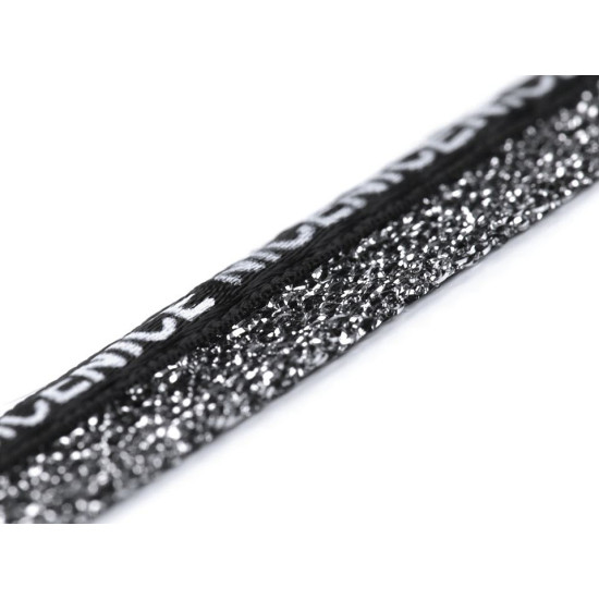 Taśma lampas z lureksem szerokość 20 mm - Srebrny (1 Metr) Taśma lampas z lureksem szerokość 20 mm - Srebrny (1 Metr)