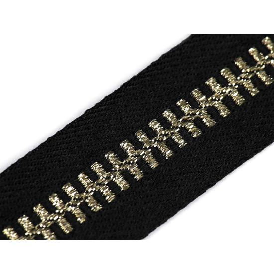 Taśma lampas / odzieżowa z lureksem szerokość 20 mm imitacja zamka błyskawicznego - Czerwony (1 Metr) Taśma lampas / odzieżowa z lureksem szerokość 20 mm imitacja zamka błyskawicznego - Czerwony (1 Metr)