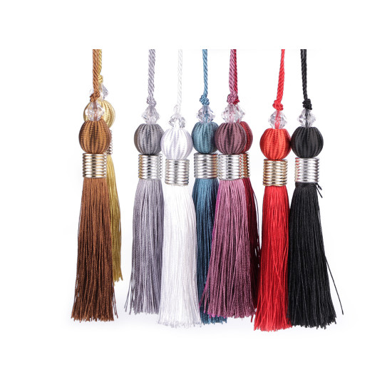 Ciucuri decorativi, 24 cm - Negru (1 Bucată) Ciucuri decorativi, 24 cm - Negru (1 Bucată)