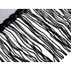 Bandă decorativă organza cu franjuri din paiete, lățime 32 cm - Negru (1 Metru) Bandă decorativă organza cu franjuri din paiete, lățime 32 cm - Negru (1 Metru)