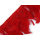 Taśma z piór - indycze pióra szerokość 5-9 cm - Zielony szmaragdowy (10 Metry) Taśma z piór - indycze pióra szerokość 5-9 cm - Zielony szmaragdowy (10 Metry)