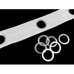 Taśma firanowa z przelotkami szerokość 75 mm - White (1 Metr)