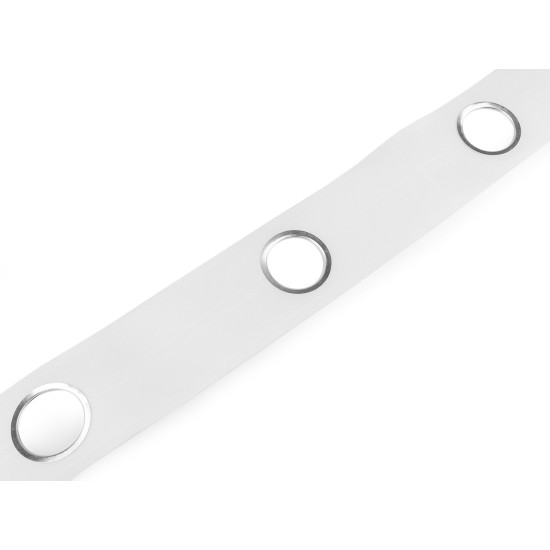 Taśma firanowa z przelotkami szerokość 75 mm - White (40 Metry) Taśma firanowa z przelotkami szerokość 75 mm - White (40 Metry)
