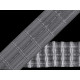 Taśma firanowa szerokość 75 mm marszczenie ołówek - Transparent (1 Metr) Taśma firanowa szerokość 75 mm marszczenie ołówek - Transparent (1 Metr)