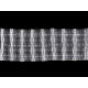 Taśma firanowa szerokość 75 mm marszczenie ołówek - Transparent (1 Metr) Taśma firanowa szerokość 75 mm marszczenie ołówek - Transparent (1 Metr)