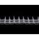 Taśma firanowa szerokość 25 mm marszczenie ołówek - Transparent (50 Metry) Taśma firanowa szerokość 25 mm marszczenie ołówek - Transparent (50 Metry)
