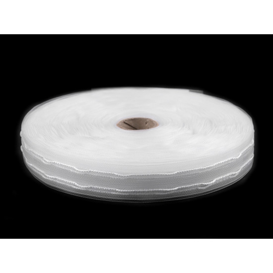 Taśma firanowa szerokość 25 mm marszczenie ołówek - Transparent (50 Metry) Taśma firanowa szerokość 25 mm marszczenie ołówek - Transparent (50 Metry)
