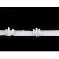 Taśma firanowa szerokość 25 mm potrójna zakładka - White (100 Metry)