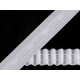 Universal pinch pleat dapery tape width 25 mm - White (100 Meters) Universal pinch pleat dapery tape width 25 mm - White (100 Meters)