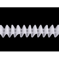 Taśma firanowa szerokość 25 mm uniwersalne marszczenie - White (100 Metry)