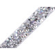 Iron-on trimming braid with rhinestones width 10 mm - Crystal ab (1 Meter) Iron-on trimming braid with rhinestones width 10 mm - Crystal ab (1 Meter)