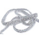 Iron-on trimming braid with rhinestones width 10 mm - Crystal ab (1 Meter) Iron-on trimming braid with rhinestones width 10 mm - Crystal ab (1 Meter)