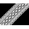 Bobbin lace trim width 70 mm - White (1 Meter)