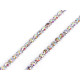 Rhinestone chain / trimming width 2 mm - Crystal ab (9 Meters) Rhinestone chain / trimming width 2 mm - Crystal ab (9 Meters)