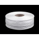 Jacquard cotton ribbon costume trimming, width 40 mm - White (1 Meter) Jacquard cotton ribbon costume trimming, width 40 mm - White (1 Meter)