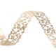 Trimming braid width 30 mm die-cut pattern with lurex - Gold lt. (1 Meter) Trimming braid width 30 mm die-cut pattern with lurex - Gold lt. (1 Meter)