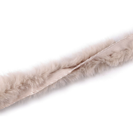 Bordo in pelliccia artificiale, da cucire, rotondo, larghezza: 2 cm - Bianco (20 Metri) Bordo in pelliccia artificiale, da cucire, rotondo, larghezza: 2 cm - Bianco (20 Metri)