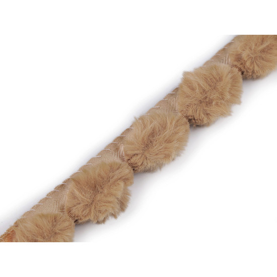 Besatzband aus kunstfell zum einnähen rund, breite 3 cm - Schwarz (1 Meter) Besatzband aus kunstfell zum einnähen rund, breite 3 cm - Schwarz (1 Meter)
