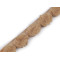 Artifical fur trimming to sew-on, round, width 3 cm - Beige (1 Meter)