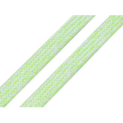 Flat cord for sweatshirts and sweatpants, width 10 mm - Green yellow (1 Meter)