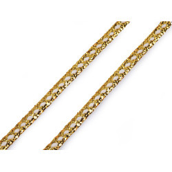 Galon cu lurex latime 5 mm - Alb (100 Metri)