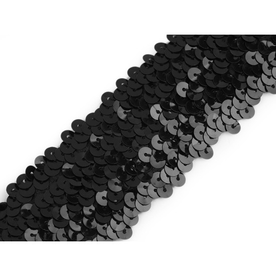 Taśma cekinowa elastyczna szerokość 45 mm - Czerwony (1 Metr) Taśma cekinowa elastyczna szerokość 45 mm - Czerwony (1 Metr)