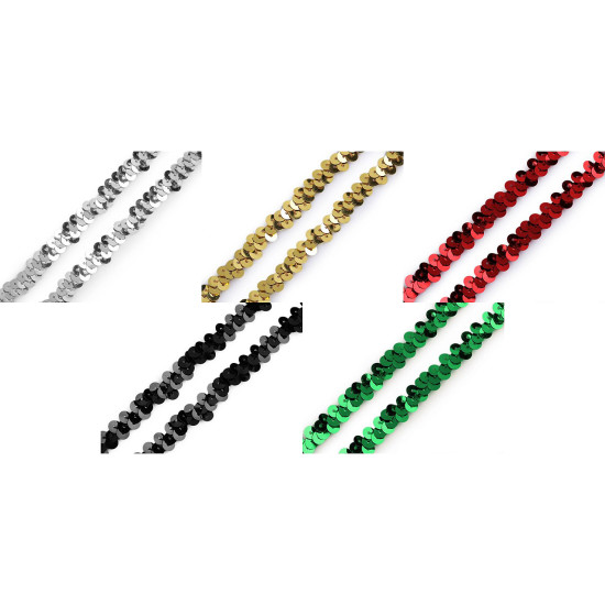 Elastic trimming braid, width 10 mm - Red (18 Meters) Elastic trimming braid, width 10 mm - Red (18 Meters)
