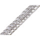 Braid trimming with chain and rhinestones, width 5 mm, iron-on - Crystal (18 Meters) Braid trimming with chain and rhinestones, width 5 mm, iron-on - Crystal (18 Meters)