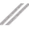 Braid trimming with chain and rhinestones, width 5 mm, iron-on - Crystal (1 Meter)