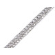Braid trimming with chain and rhinestones, width 5 mm, iron-on - Crystal (18 Meters) Braid trimming with chain and rhinestones, width 5 mm, iron-on - Crystal (18 Meters)