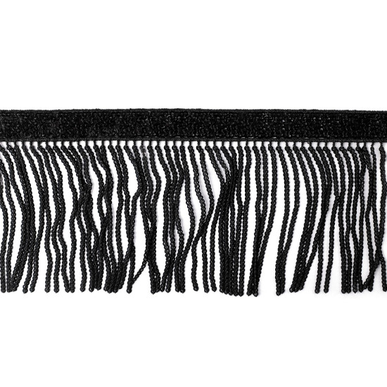 Flitrové strapce / prámik šírka 10 cm - Čierna (1 Meter) Flitrové strapce / prámik šírka 10 cm - Čierna (1 Meter)