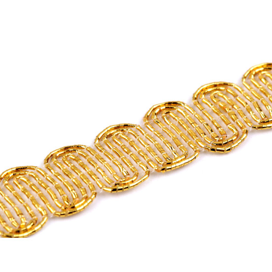 Taśma metalizowana szerokość 14 mm - Złoty (18 Metry) Taśma metalizowana szerokość 14 mm - Złoty (18 Metry)