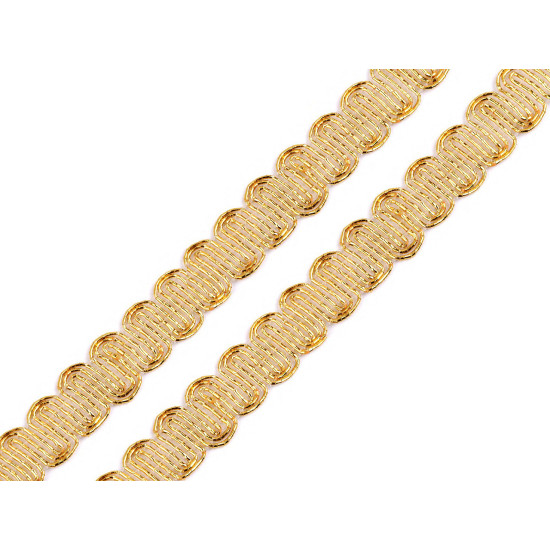 Taśma metalizowana szerokość 14 mm - Złoty (18 Metry) Taśma metalizowana szerokość 14 mm - Złoty (18 Metry)