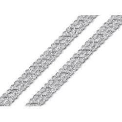 Taśma metalizowana szerokość 13 mm - Srebrny (18 Metry)