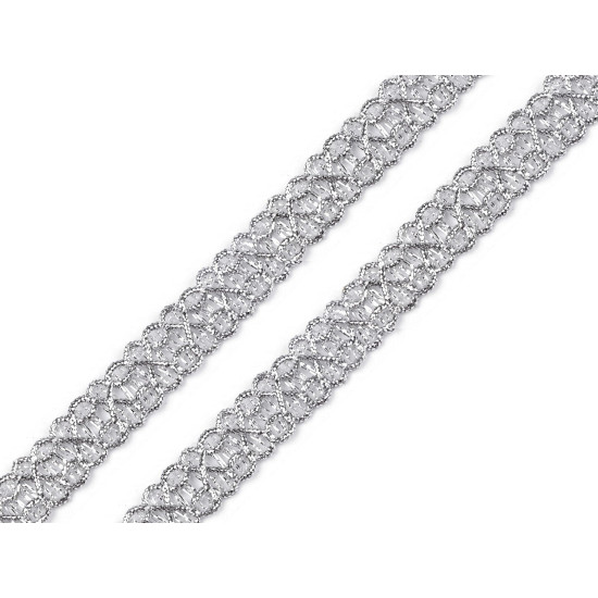 Taśma metalizowana szerokość 13 mm - Srebrny (18 Metry) Taśma metalizowana szerokość 13 mm - Srebrny (18 Metry)