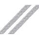 Taśma metalizowana szerokość 13 mm - Srebrny (18 Metry) Taśma metalizowana szerokość 13 mm - Srebrny (18 Metry)