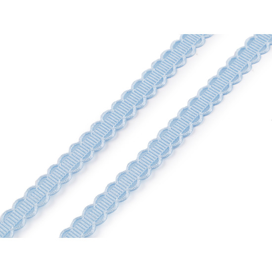 Liseré/galon satiné, largeur 10 mm - Bleu lumineux (1 Mètre) Liseré/galon satiné, largeur 10 mm - Bleu lumineux (1 Mètre)