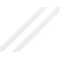 Liseré/galon satiné, largeur 10 mm - Blanc (1 Mètre)