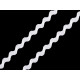 Ric rac ribbon, width 3.5 mm - Red (28 Meters) Ric rac ribbon, width 3.5 mm - Red (28 Meters)