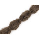 Liseré en fausse fourrure, à coudre, rond, largeur 3 cm - Beige (1 Mètre) Liseré en fausse fourrure, à coudre, rond, largeur 3 cm - Beige (1 Mètre)