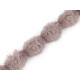 Liseré en fausse fourrure, à coudre, rond, largeur 3 cm - Beige (1 Mètre) Liseré en fausse fourrure, à coudre, rond, largeur 3 cm - Beige (1 Mètre)
