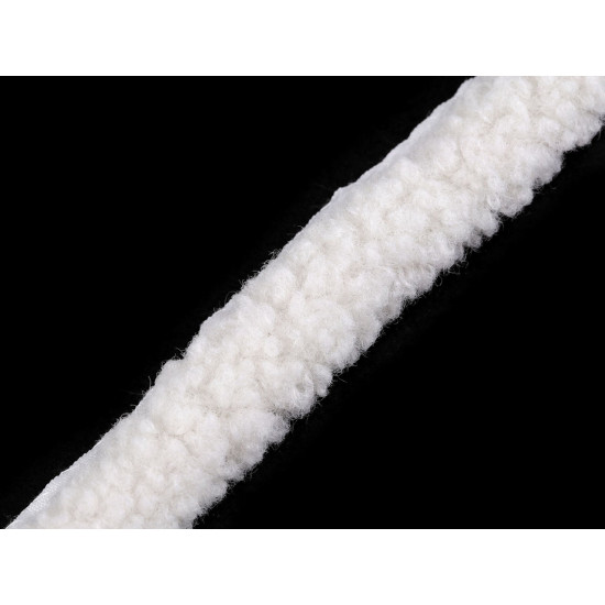 Lamówka / lampas okrągły imitacja baranka szerokość 3,5 cm - Jasnybeżowy (1 Metr) Lamówka / lampas okrągły imitacja baranka szerokość 3,5 cm - Jasnybeżowy (1 Metr)