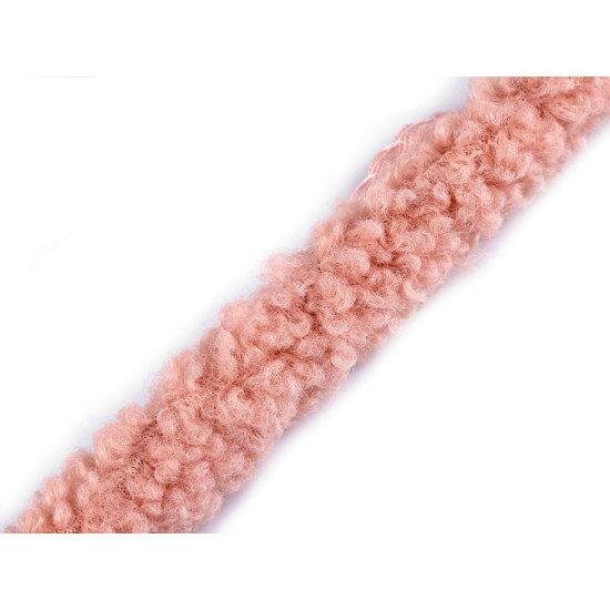 Lamówka / lampas okrągły imitacja baranka szerokość 3,5 cm - Jasnybeżowy (1 Metr) Lamówka / lampas okrągły imitacja baranka szerokość 3,5 cm - Jasnybeżowy (1 Metr)