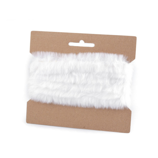 Artifical fur trimming to sew-on, flat, width 2 cm - Creamy light (10 Pieces) Artifical fur trimming to sew-on, flat, width 2 cm - Creamy light (10 Pieces)