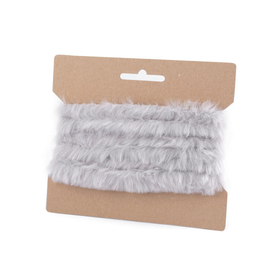 Artifical fur trimming to sew-on, flat, width 2 cm - Creamy light (10 Pieces) Artifical fur trimming to sew-on, flat, width 2 cm - Creamy light (10 Pieces)