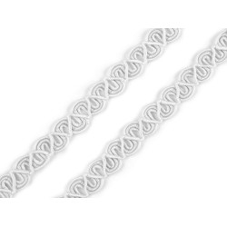 Taśma bawełniana szerokość 8 mm - White (18 Metry)