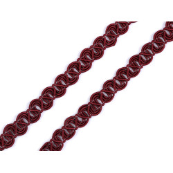 Taśma bawełniana szerokość 8 mm - Bordo (18 Metry)