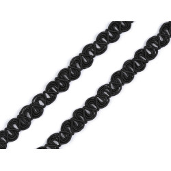 Taśma bawełniana szerokość 8 mm - Czarny (18 Metry)