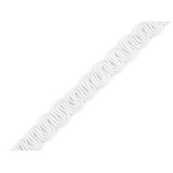 Taśma bawełniana szerokość 10 mm - White (18 Metry)